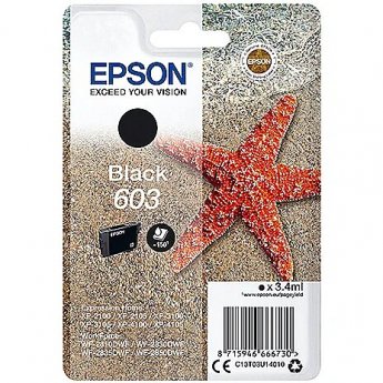 Epson TIN Epson Tinte 603 C13T03U14010 Schwarz bis zu 150 Seiten