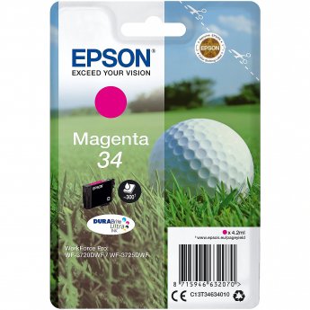 Epson Tinte 34 C13T34634010 Magenta bis zu 300 Seiten