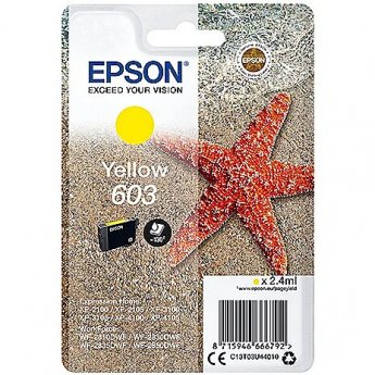 Epson Tinte 603 C13T03U44010 Gelb bis zu 130 Seiten