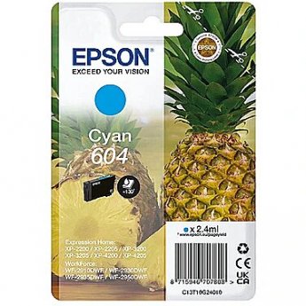 Epson Tinte 604 C13T10G24010 Cyan bis zu 130 Seiten