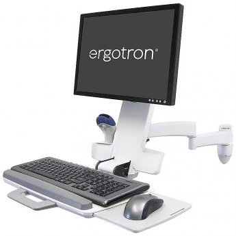 Ergotron 200 Series Combo Arm with Keyboard tray, up to 24"