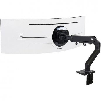 Ergotron HX Desk Monitor Arm for Ultrawide, Ultra-curved Monitors, up to 49"