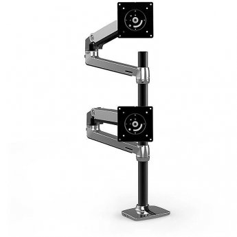 Ergotron LX Dual Stacking Arm, Tall Pole, up to 40"