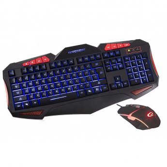 Esperanza EGK3000 Set Keyboard + wired backlit mouse
