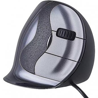 Evoluent VerticalMouse D, Black / Silver, (Medium, RH)