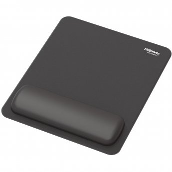 Fellowes MOUSE PAD WRIST REST/BLACK