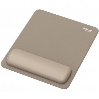 Fellowes MOUSE PAD WRIST REST/SAND