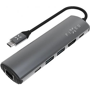 Fixed | 6-port USB-C HUB Pro for laptops and tablets