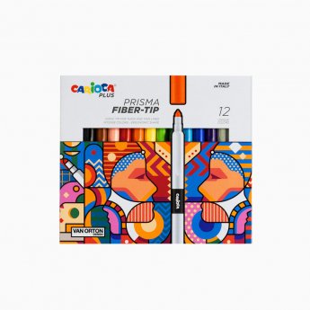 Flomasteri CARIOCA Plus 12 krāsas