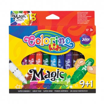 Flomasteri COLORINO MAGIC 9 + 1 krāsas