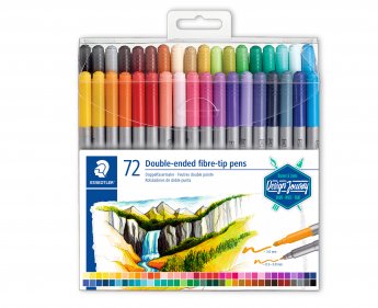 Flomasteri STAEDTLER, divpusēji, 72 gab.