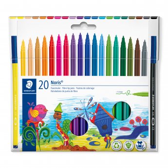 Flomasteri STAEDTLER Noris, 20 gab.