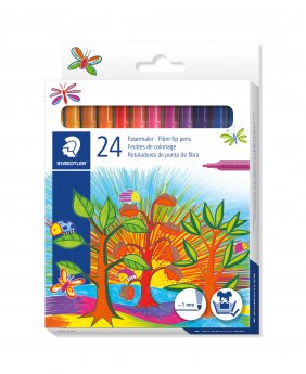 Flomasteri STAEDTLER Noris Club, 24 krāsas