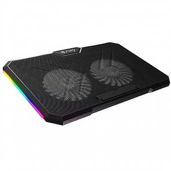 Fury GUNBAI G3 Laptop Cooling Pad 14.1–17.3" with 2 Fans, RGB Lighting, 2× USB