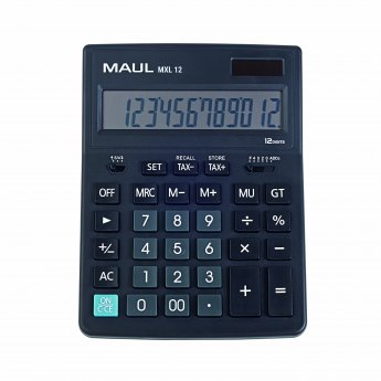 Galda kalkulators MAUL MXL 12, 12 cipari, nodokļu