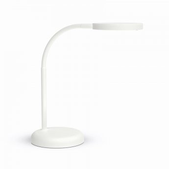 Galda lampa MAULjoy LED, balta, apaļa
