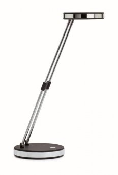 Galda lampa MAULpuck, LED spuldze, apaļa,  melna