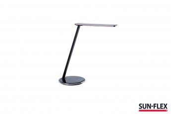 Galda lampa SUN-FLEX®QLITE™ ar iebūvētu bezvadu tālruņa lādētāju, melna