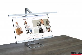 Galda lampa SUN-FLEX®SCREENLITE, ekrāna apgaismojumam™, balts