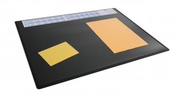 Galda paklājiņš 650x500 mm ar gada kalendāru un caurspīdīgu pārklājumu PP, melns