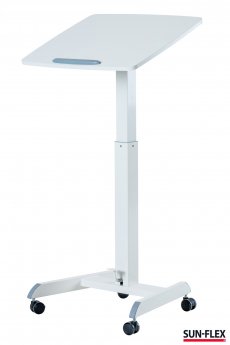 Galds ar regulējamo augstumu SUN-FLEX®EASYDESK PRO, 60x52cm, balts