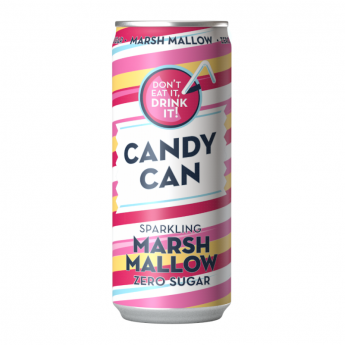 Gāzēts atspirdzinošs dzēriens CANDY CAN, ar marshmallow g., ar saldinātājiem,0.33l, bundža