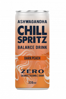 Gāzēts dzēriens CHILL SPRIT Dark Peach, bundžā, 0.33l (DEP)