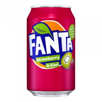 Gāzēts dzēriens FANTA Strawberry Kiwi, bundžā, 0.33l (DEP)