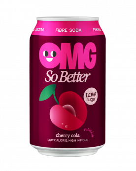 Gāzēts dzēriens OMG Cherry Cola, bundžā, 0.33l (DEP)