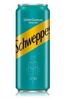Gāzēts dzēriens SCHWEPPES Bitter Lemon, bundžā, 0.33l
