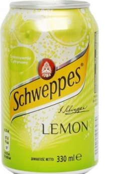 Gāzēts dzēriens SCHWEPPES Lemon, bundžā, 0.33l