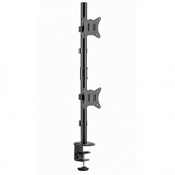 Gembird Adjustable 2-display vertical desk mount, 17-32"