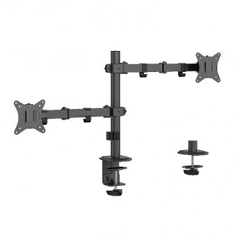 Gembird Adjustable desk mounted double monitor arm, 17-32"