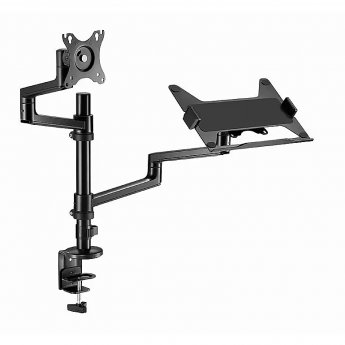 Gembird Adjustable monitor arm with notebook tray, 17-32"