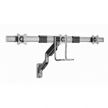 Gembird Adjustable wall 3-display mounting arm, 17-27"