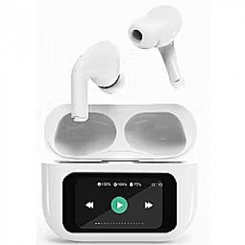 Gembird Austiņas Gembird BT TWS with LCD display and Active Noise Cancelling White