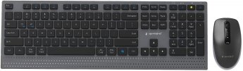 Gembird KEYBOARD +MOUSE WRL ENG/BK KBS-WPS-02
