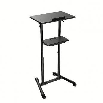 Gembird Mobile lecture desk with caster wheels black