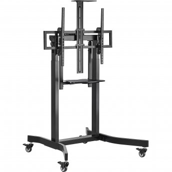 Gembird Motorized height adjustable TV floor stand with caster wheels, 55-100"