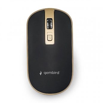 Gembird MUSW-4B-06-BG, Wireless, Black/Gold