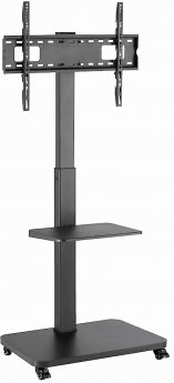 Gembird TV floor stand with caster wheels, 37-75"