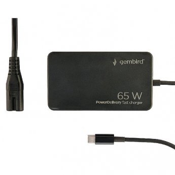 Gembird Zasilacz 65W | Power Delivery | GaN | USB-C