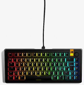 Glorious GMMK 3 HE 75% Gaming-Tastatur, Fox HE Switches - ISO Nordic (ND), schwarz