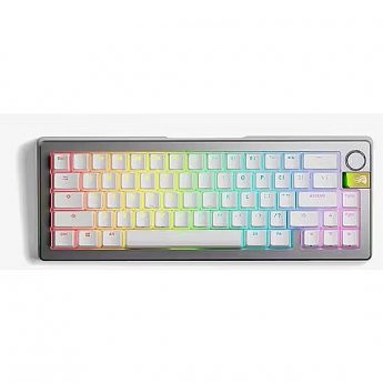 Glorious GMMK 3 Pro HE Wireless 65 % Custom Gaming-Tastatur - Pre-Built, ANSI (US), Fox HE Switches, silber