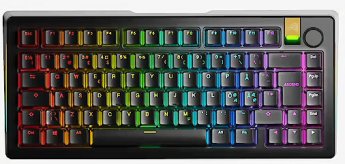 Glorious GMMK 3 Pro HE Wireless 75 % Gaming-Tastatur, Fox HE Switches - ISO Nordic, schwarz
