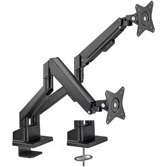 Goobay double monitor mount with gas spring (black, for 2 monitors from 17" - 32" (43 - 81cm))