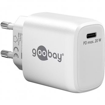 Goobay USB-C™ PD Schnellladegerät (20 W) weiß
