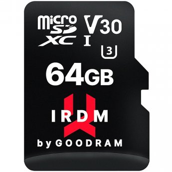 Goodram M3AA, 64GB, microSDXC, UHS-I, U3, V30, + Adapter
