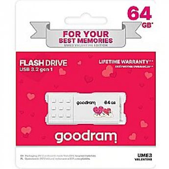 Goodram Zibatmiņa GoodRam Valentine 64GB White