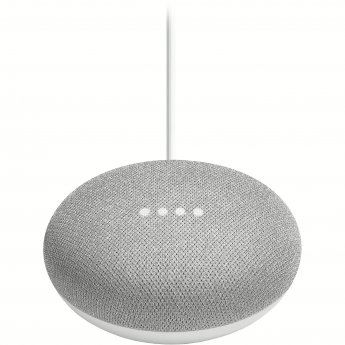 Google Home Mini smart speaker, chalk